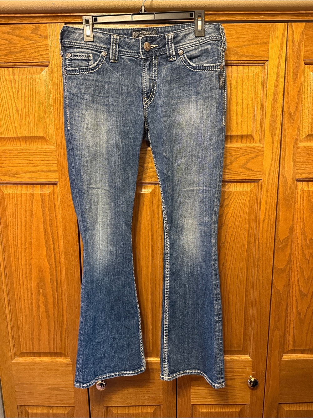 Silver Jeans Medium Blue Flare Jeans-Size: 29/30
